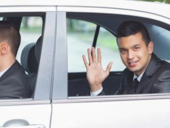 young rich businessman chauffeur service Sonderborg