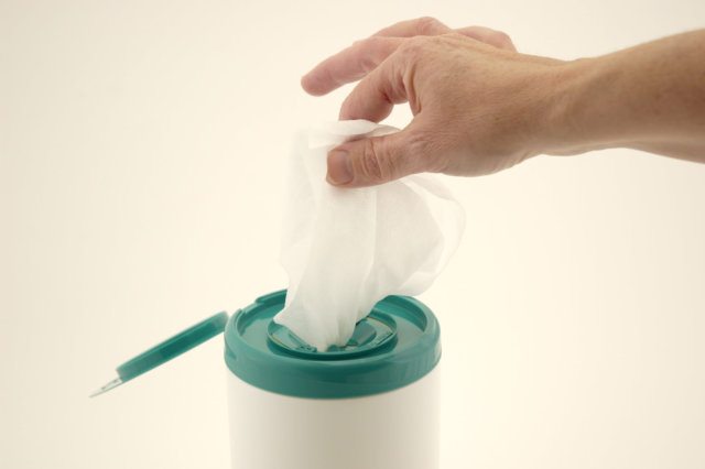 disinfect the area around you when you travel