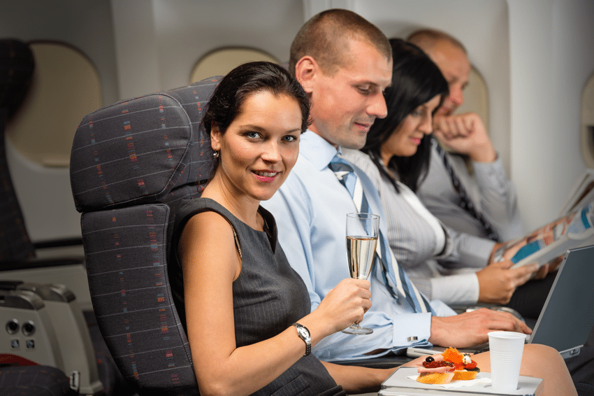 Business Travel Food on Flight
